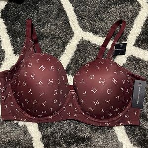 NWT Tommy Hilfiger 42D Dot Logo Double Layer Back Bra